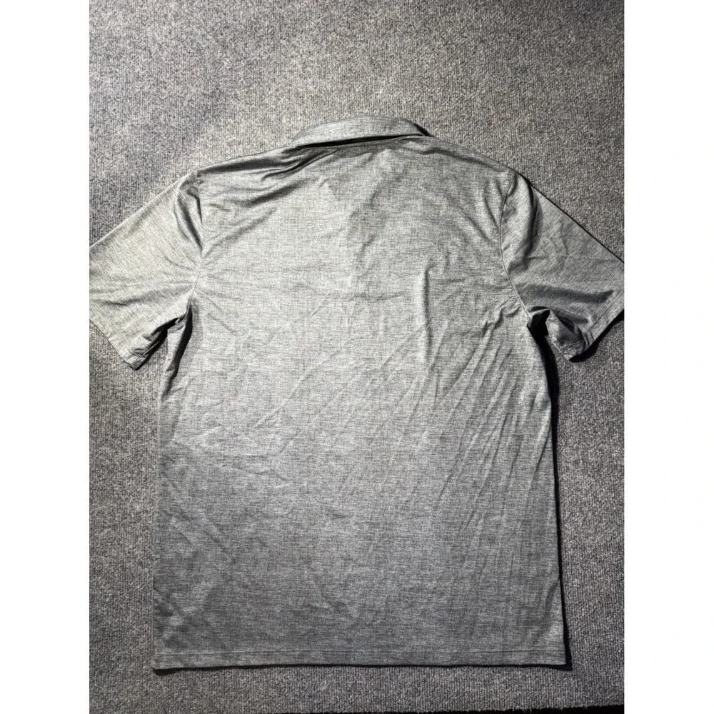 Nike Golf Dri-FIT Polo Shirt Mens Large Grey Dayco Logo Short Sleeve 838965-065